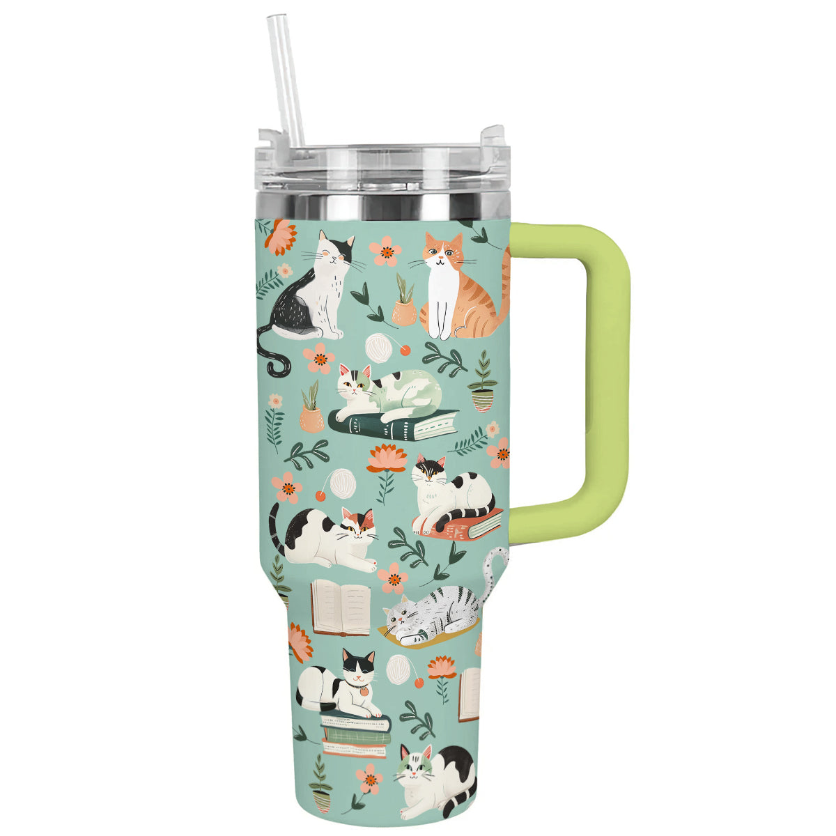 Shineful Tumbler Cat Literary Garden