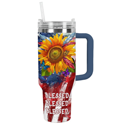 Shineful Tumbler Sunflower Blessed Blooms