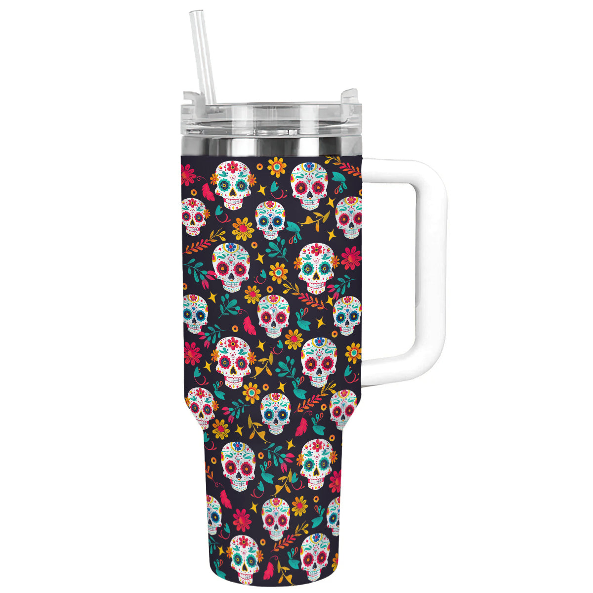 Shineful Tumbler Sugar Skull Elegance