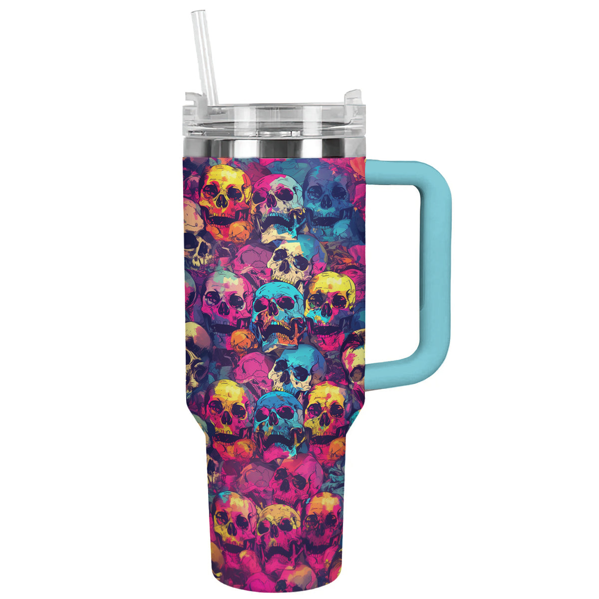 Shineful Tumbler Psychedelic Skulls