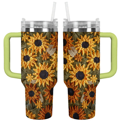 Shineful Tumbler Sunflower Crochet Harmony