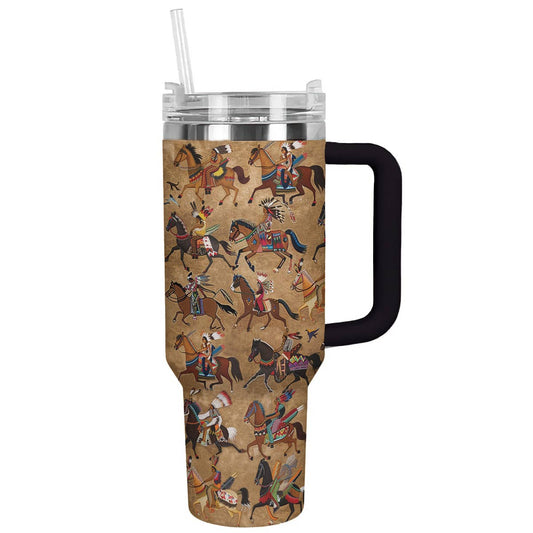 Shineful Tumbler The Horse And Native American Culture