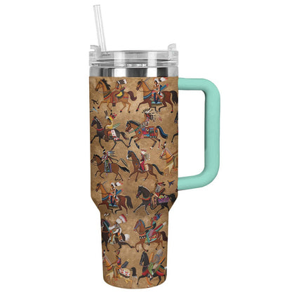 Shineful Tumbler The Horse And Native American Culture