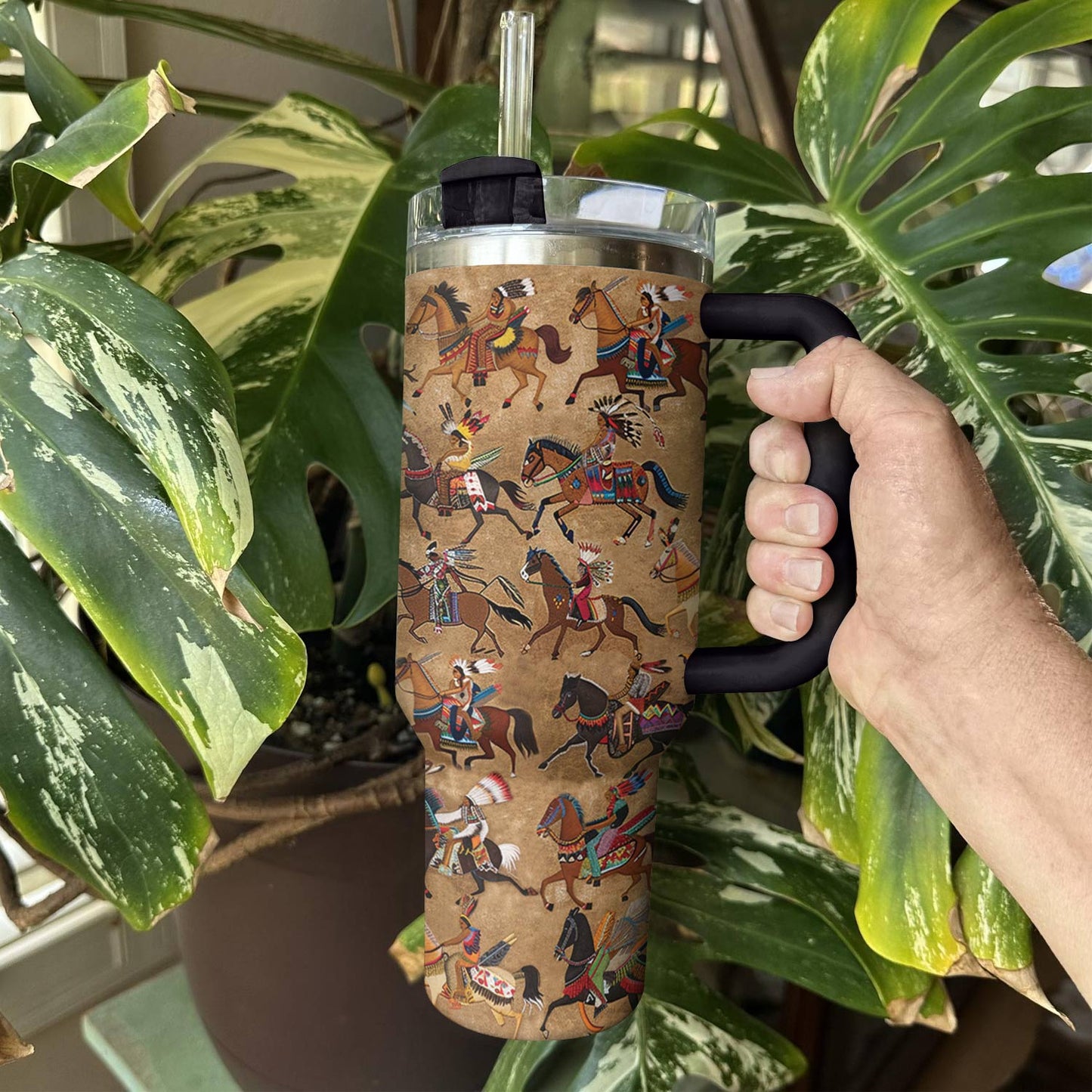 Shinyful Tumbler Das Pferd und die Kultur der amerikanischen Ureinwohner