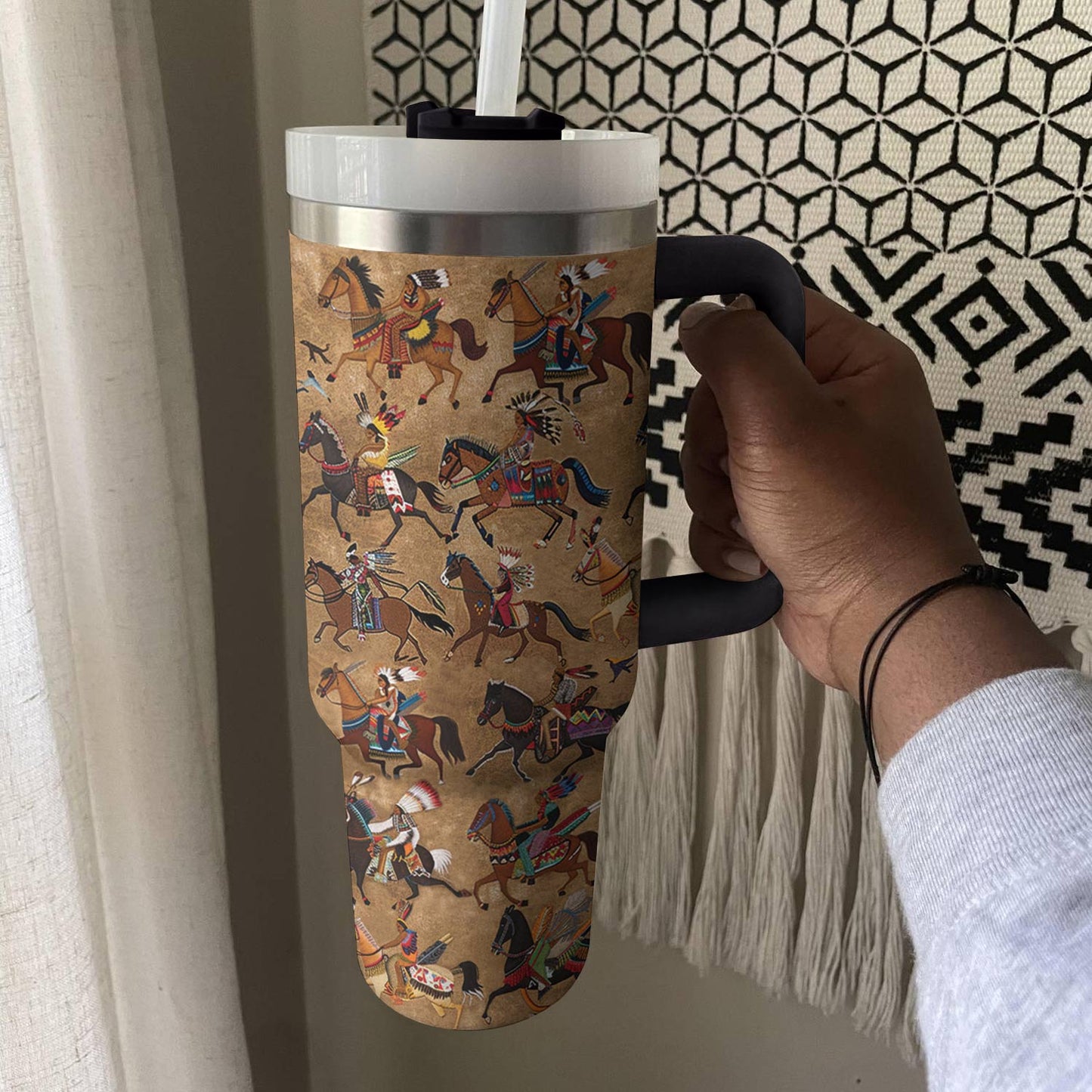 Shineful Tumbler The Horse And Native American Culture