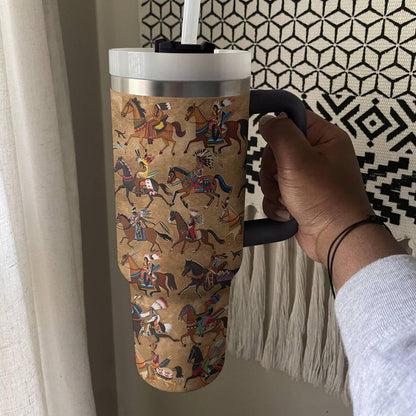 Shinyful Tumbler Das Pferd und die Kultur der amerikanischen Ureinwohner