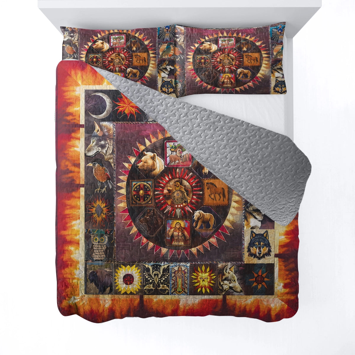 Shineful All Season Quilt 3-Piece Set - Native America Tribal