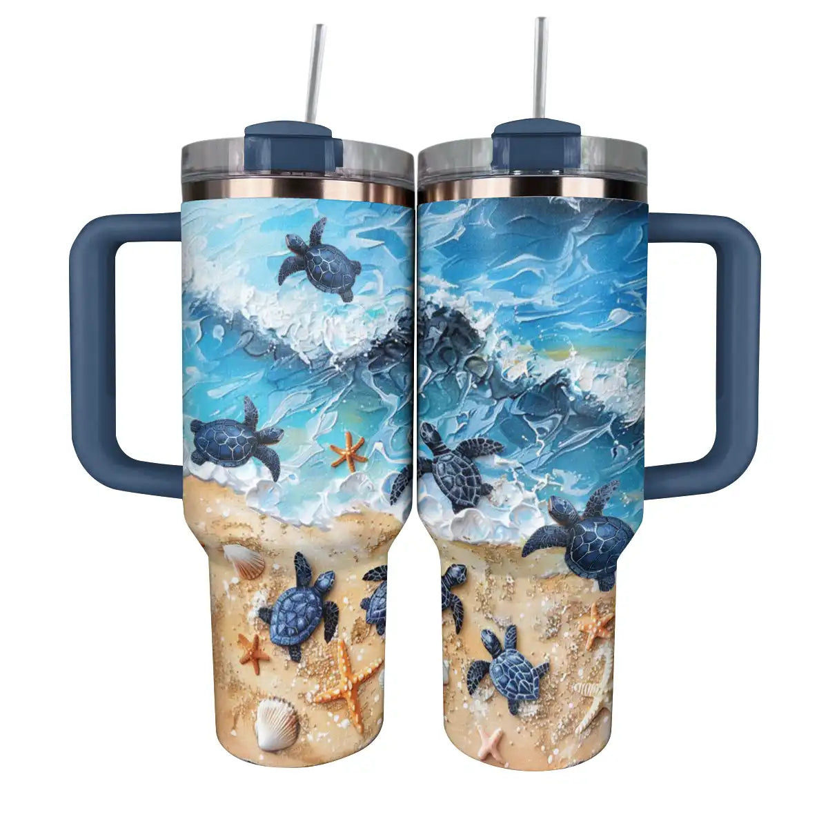 Shineful Tumbler Sea Turtle Vacation