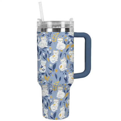 Shineful Tumbler Cats in Blue