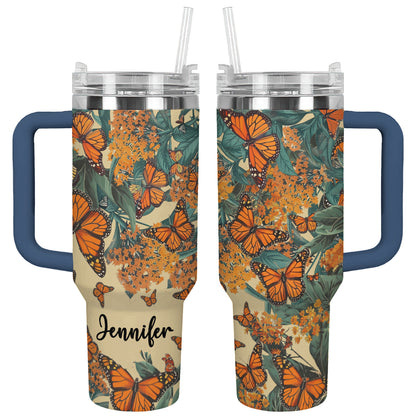 Shineful Tumbler Monarch Butterfly Garden