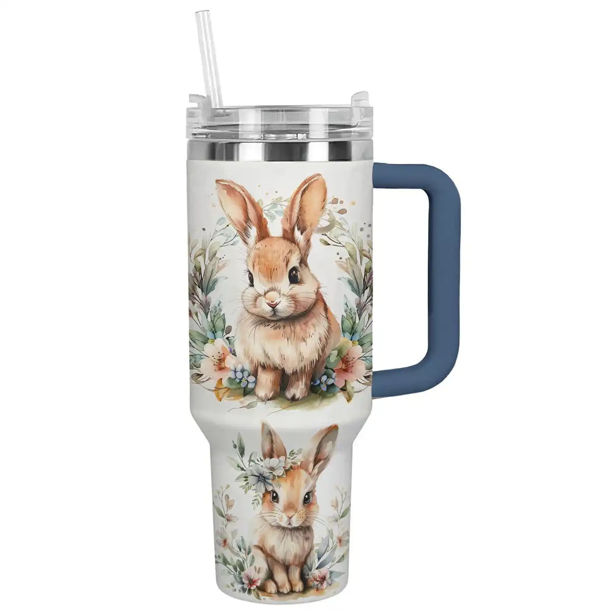 Shineful Tumbler Floral Rabbit