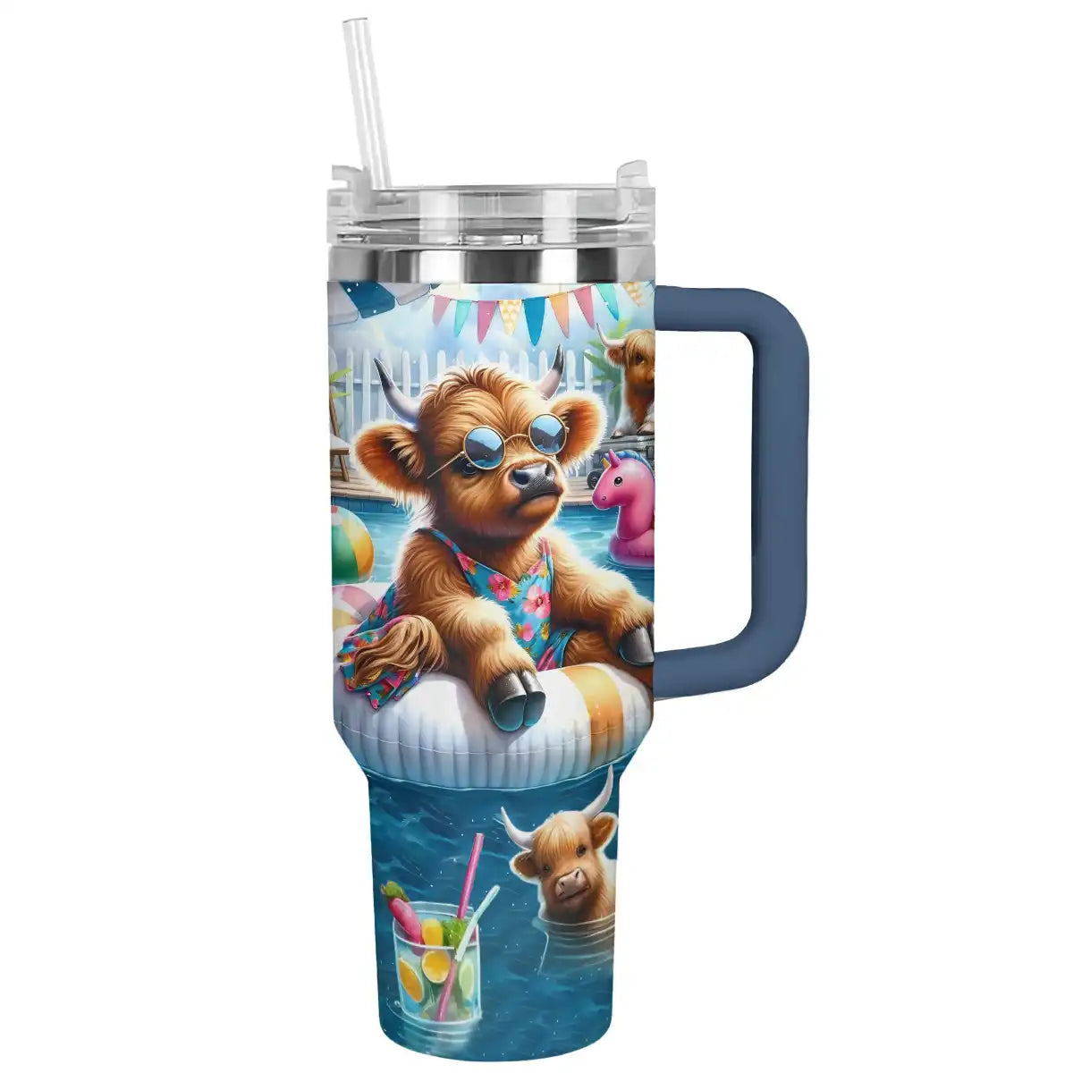 Shineful Tumbler Cow Vacation