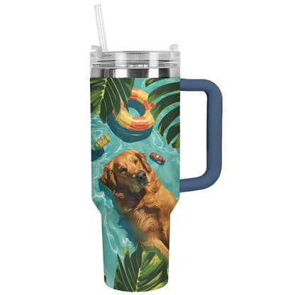 Shineful Tumbler Puppy Poolside