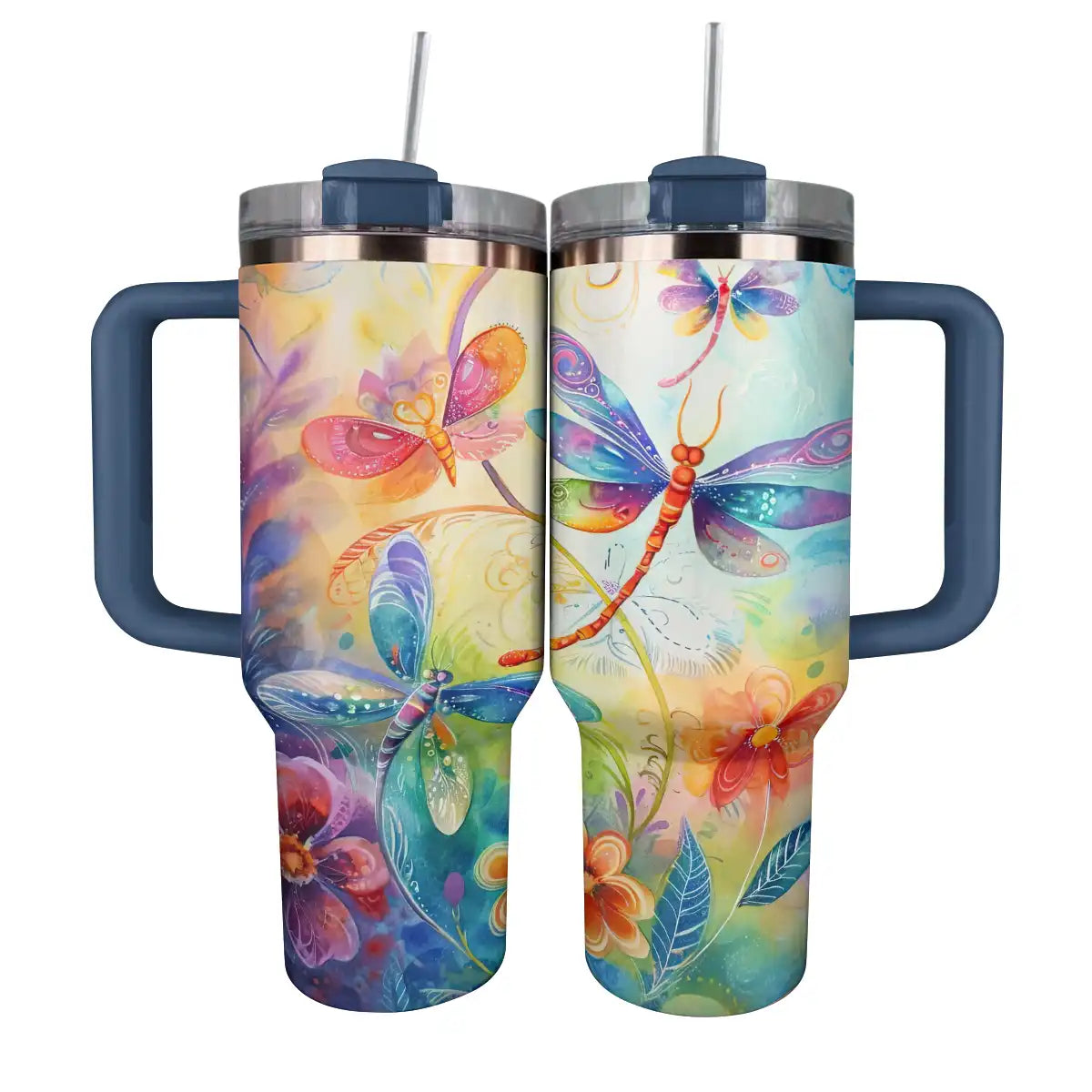 Shineful Tumbler Colorful Dragonflies