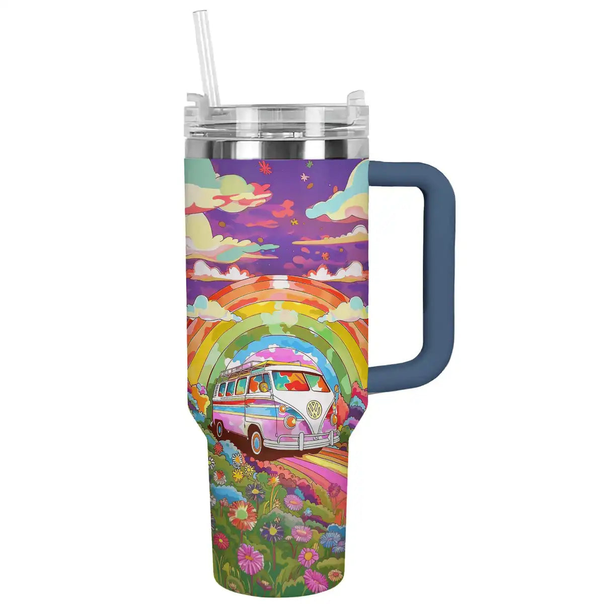 Shineful Tumbler Rainbow Hippie Van