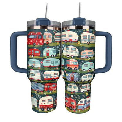 Shineful Tumbler Cute Campervans