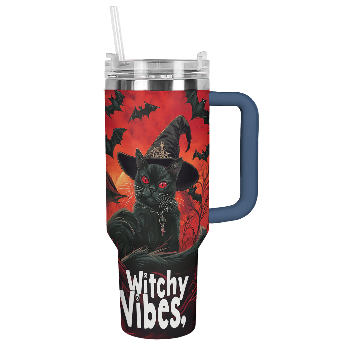 Shineful Tumbler Witchy Vibes Black Cat