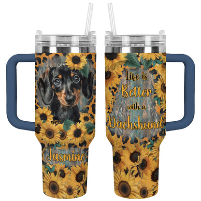 Shineful Tumbler Sunflower Dachshund