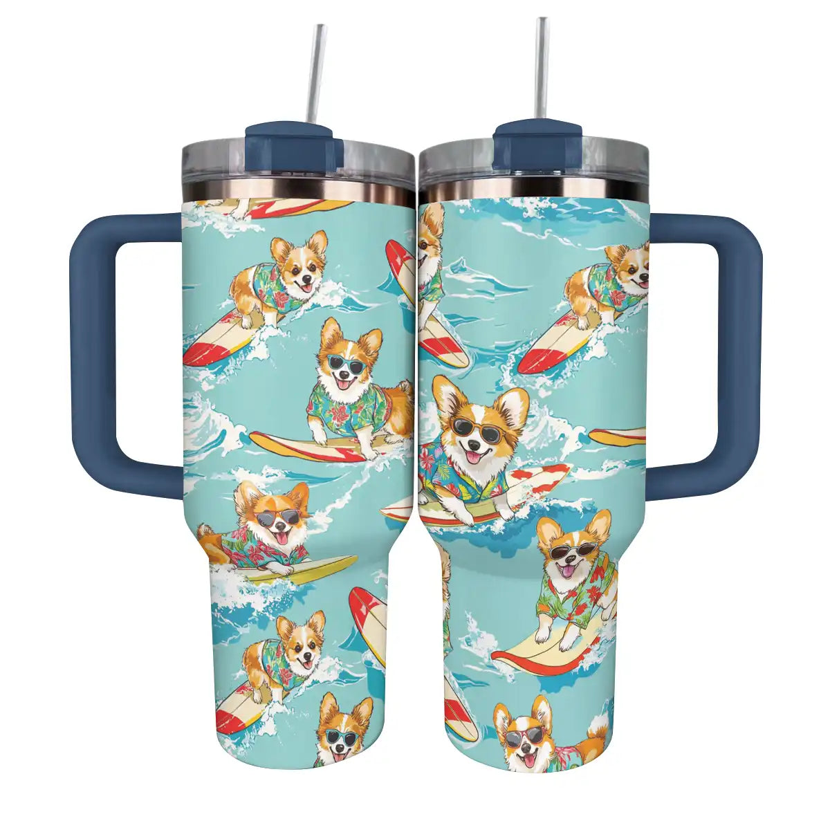 Corgis nageurs Shineful Tumbler