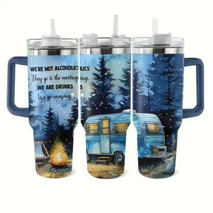 Shineful Tumbler We Go Camping