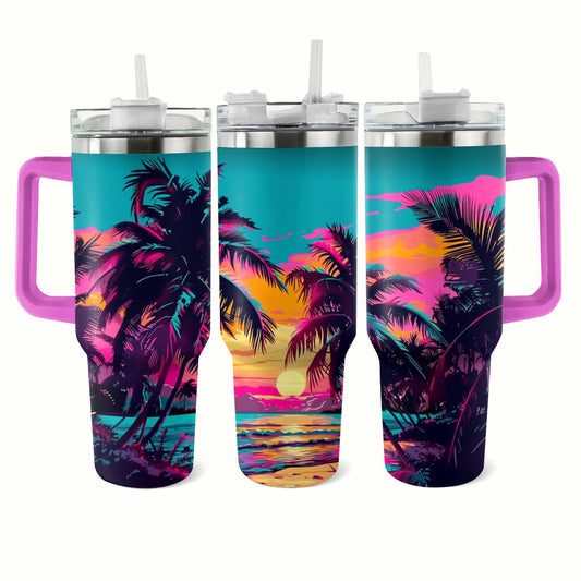 Shineful Tumbler Neon Palm Paradise