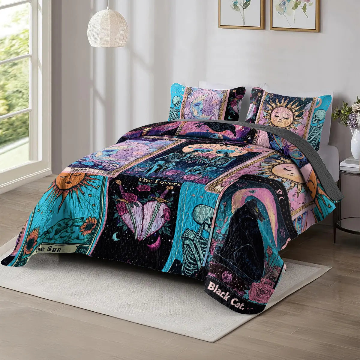 Shineful All Season Quilt 3-Piece Set - Mystical Slumber Tarot