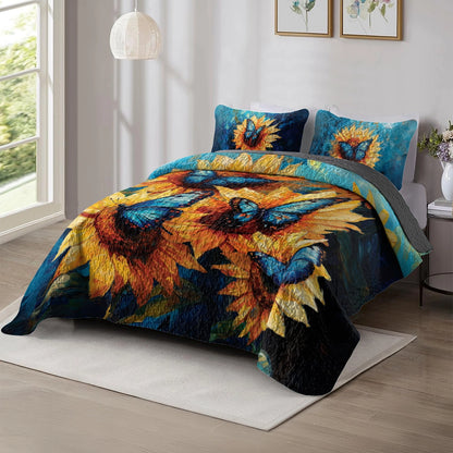 Shineful All Season Quilt 3-Piece Set - Sunflower Serenade