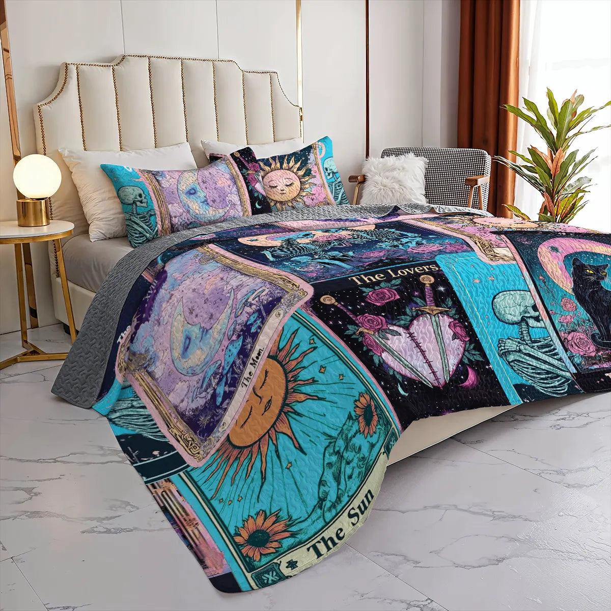 Shineful All Season Quilt 3-Piece Set - Mystical Slumber Tarot