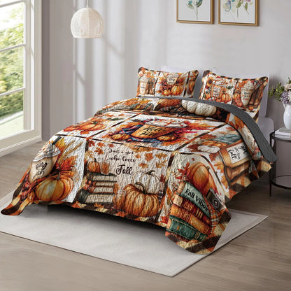 Shineful All Season Quilt 3-Piece Set - Cozy Autumn Nights