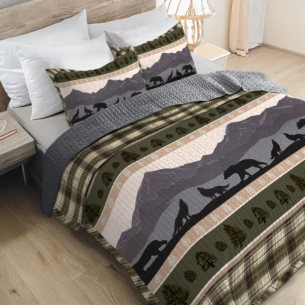 Shineful All Season Quilt 3-Piece Set - Winter Wilderness