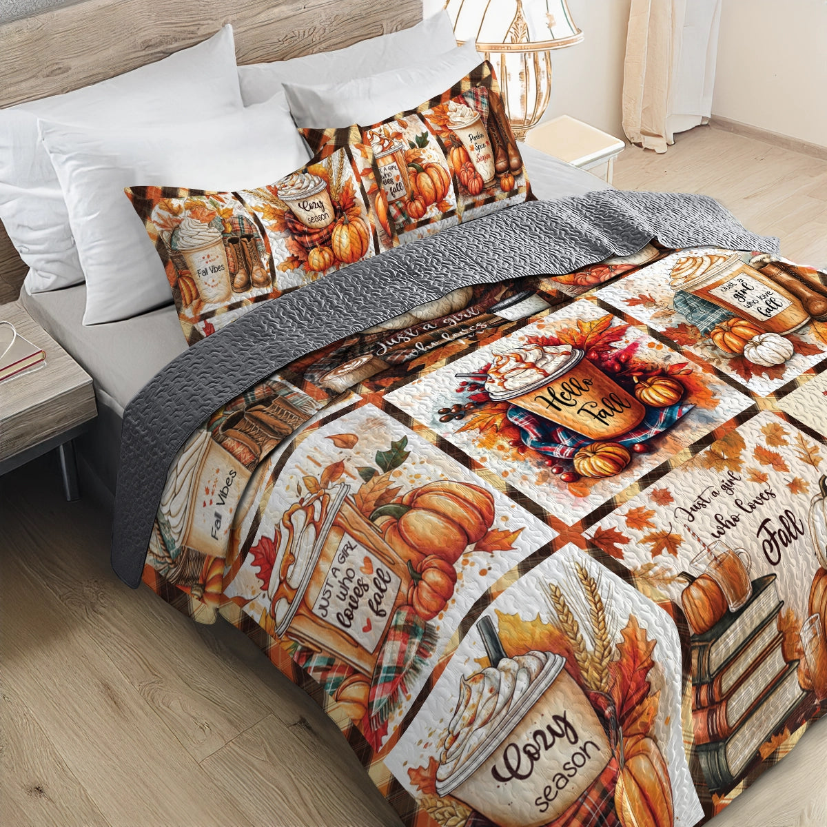 Shineful All Season Quilt 3-Piece Set - Cozy Autumn Nights