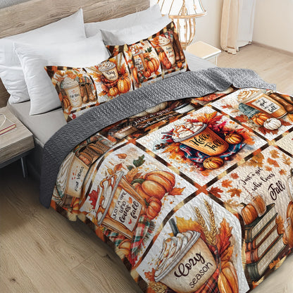 Shineful All Season Quilt 3-Piece Set - Cozy Autumn Nights