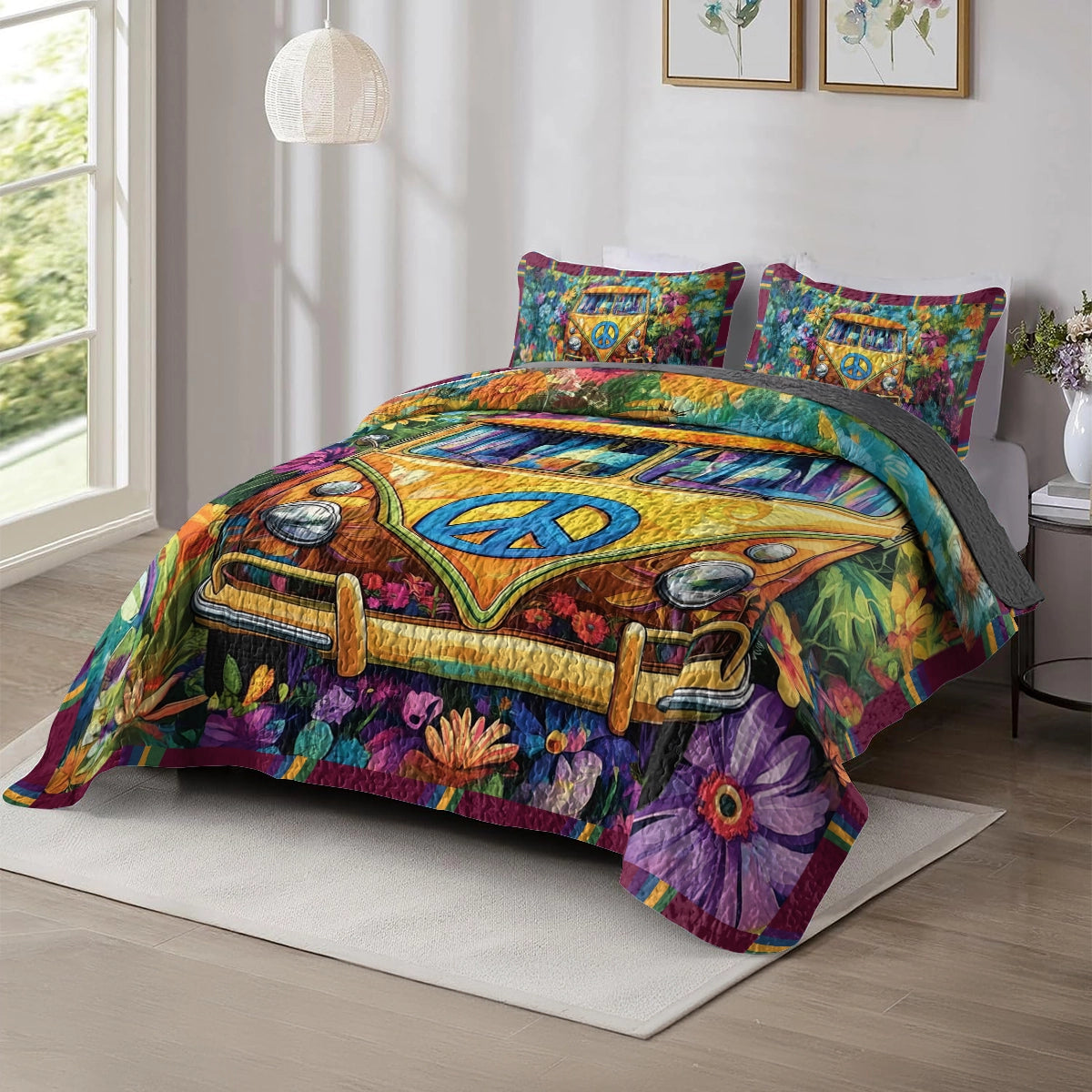 Shineful All Season Quilt 3-Piece Set - Hippie Van Life