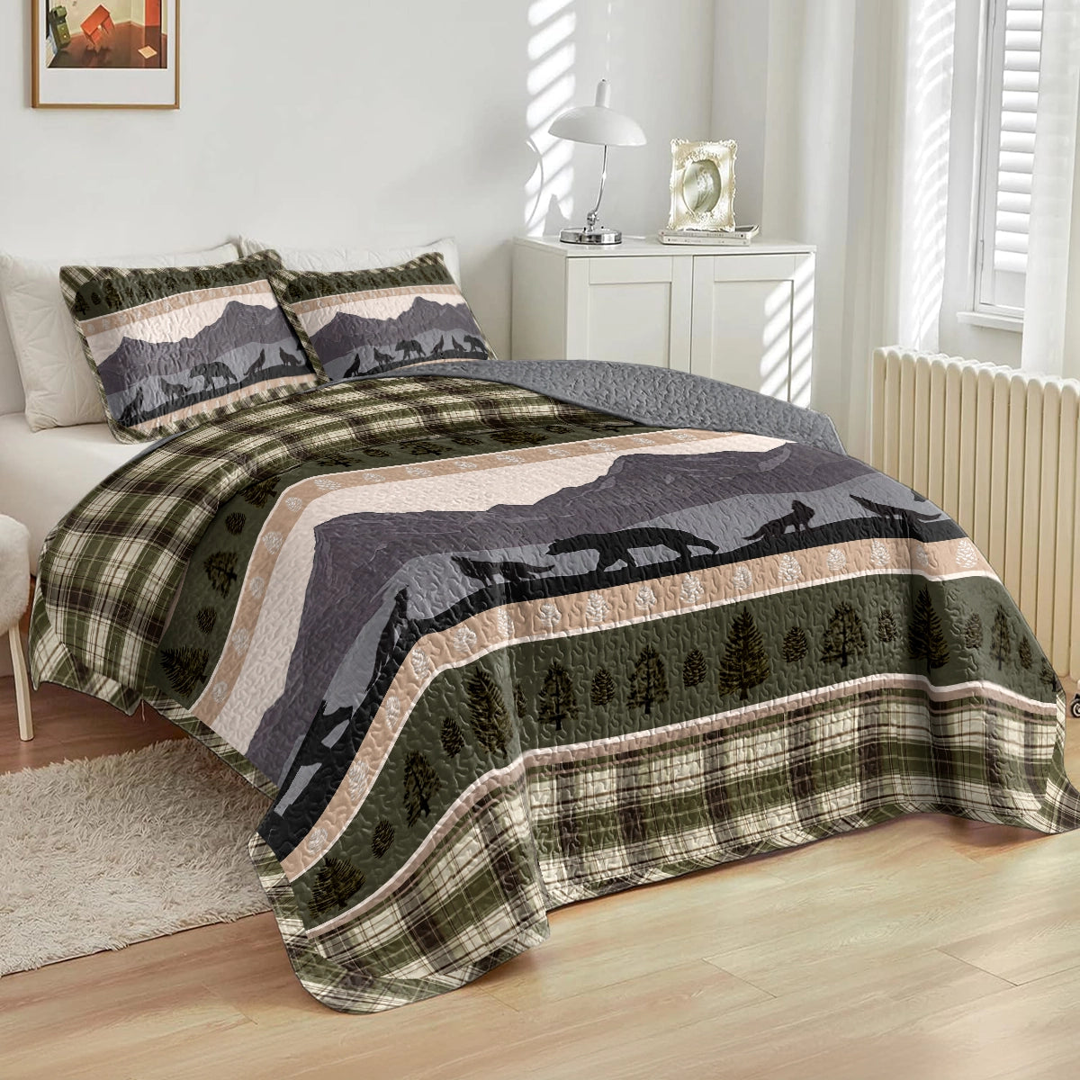 Shineful All Season Quilt 3-Piece Set - Winter Wilderness