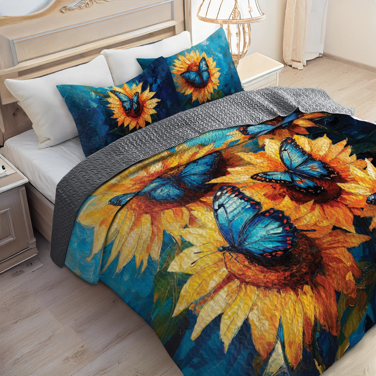 Shineful All Season Quilt 3-Piece Set - Sunflower Serenade