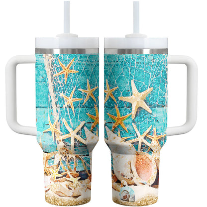 Beach Shineful Tumbler Ocean Breeze Shells