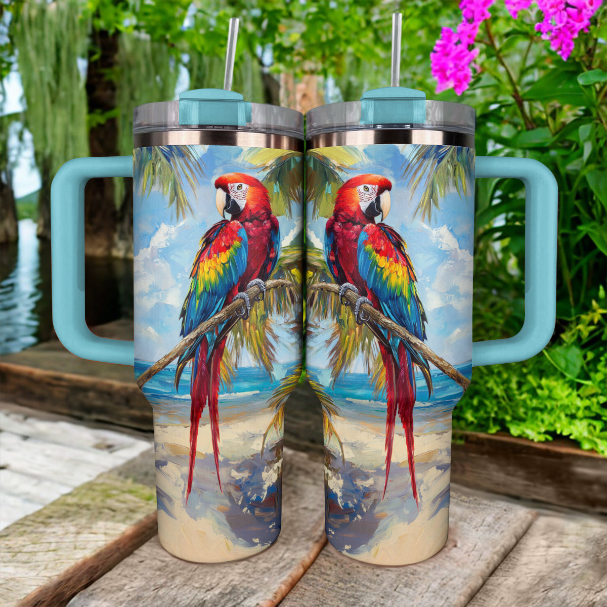 Shineful Tumbler Parrot Tropical Breeze Tumbler