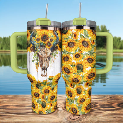 Shineful Tumbler Sunflower Rustic Delight