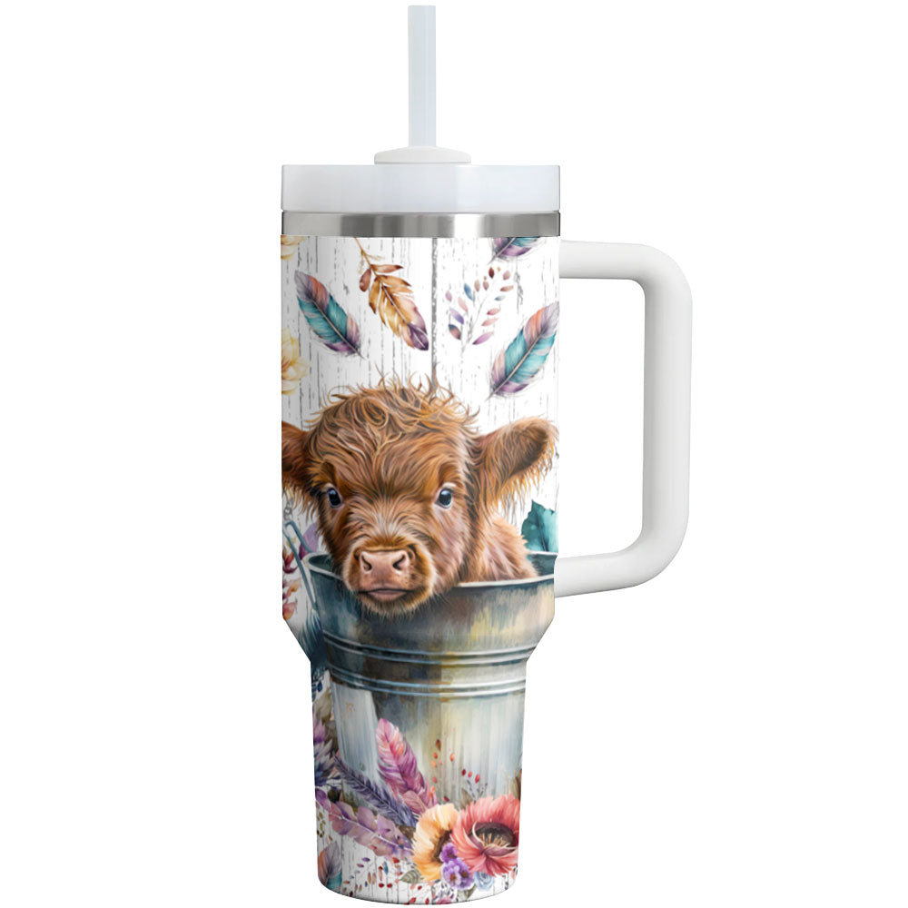 Highland Cow Shineful Tumbler Highland Harmony