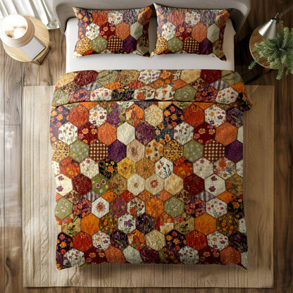 Shineful All Season Quilt 3-Piece Set Intimate Floral