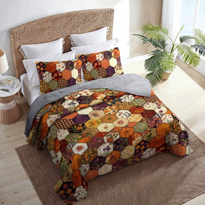 Shineful All Season Quilt 3-Piece Set Intimate Floral