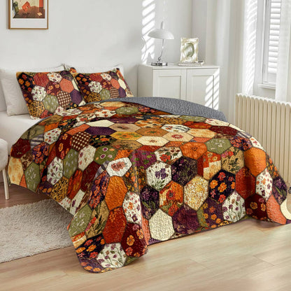 Shineful All Season Quilt 3-Piece Set Intimate Floral