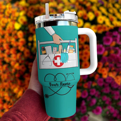 Nurse 40 Oz Shineful™ Tumbler Personalize Best Mn8 40Oz