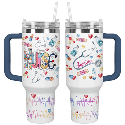 Shineful Tumbler Personalized Strength Nurse