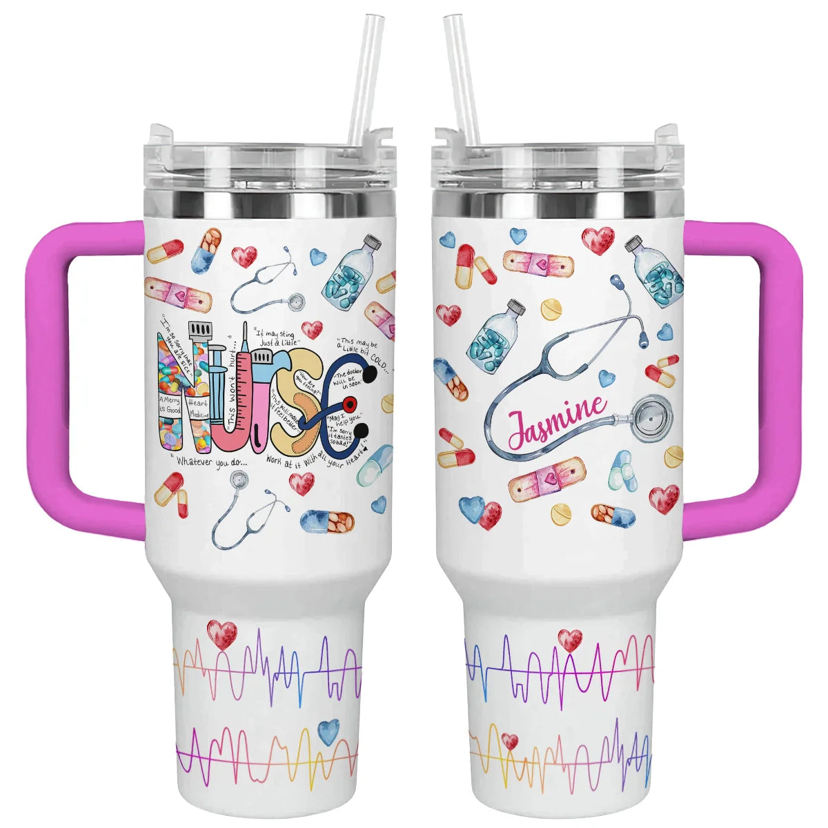 Shineful Tumbler Personalized Strength Nurse