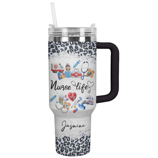 Nurse 40 Oz Shineful™ Tumbler Personalize Strong Mn8 40Oz