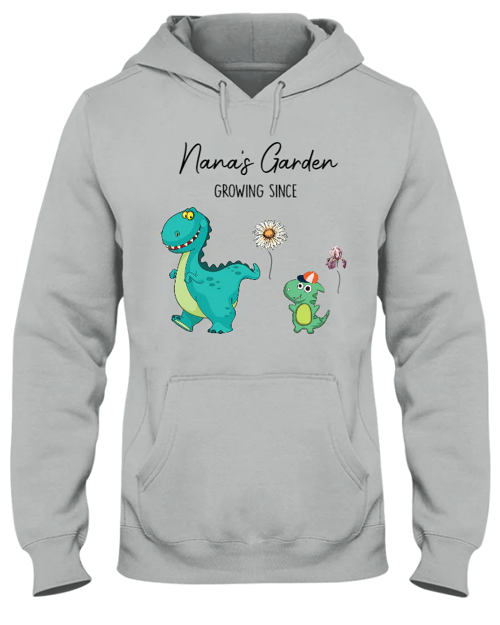 Shineful Nana's Garden Nana Saurus And Kids Custom - T-shirt unisexe personnalisé