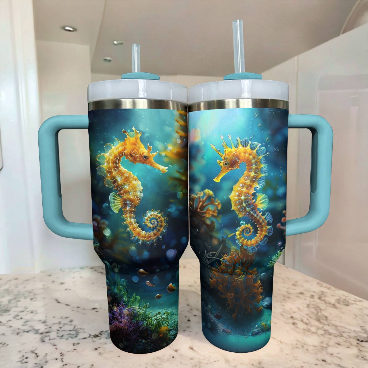 Shineful Tumbler Seahorse Lovely