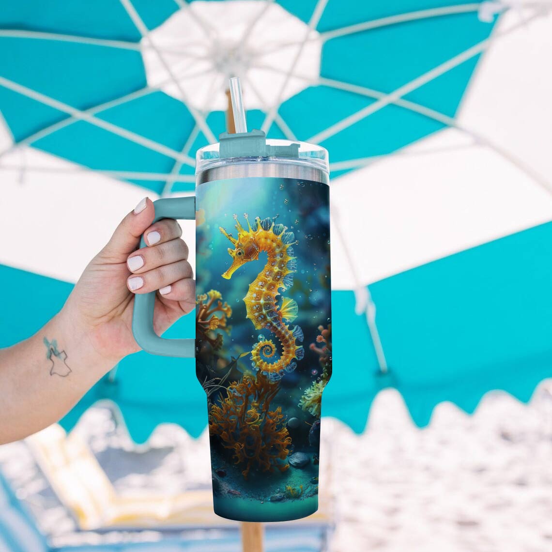 Shineful Tumbler Seahorse Lovely