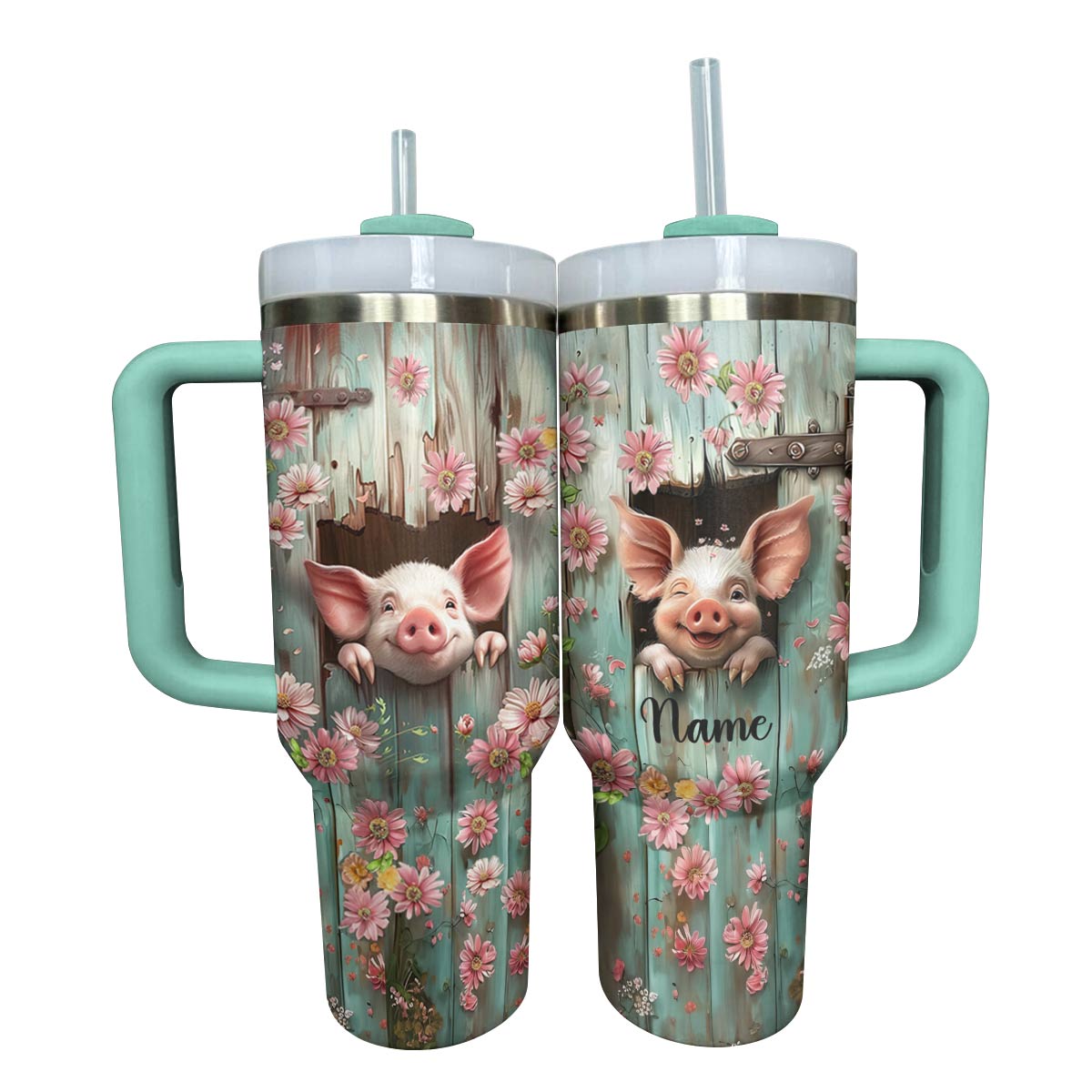 Shineful Tumbler Personalized Pig Lovely